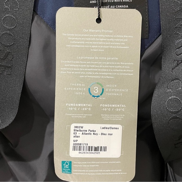 Canada Goose Shelburne Parka Atlantic Navy Small - Picture 9 of 16